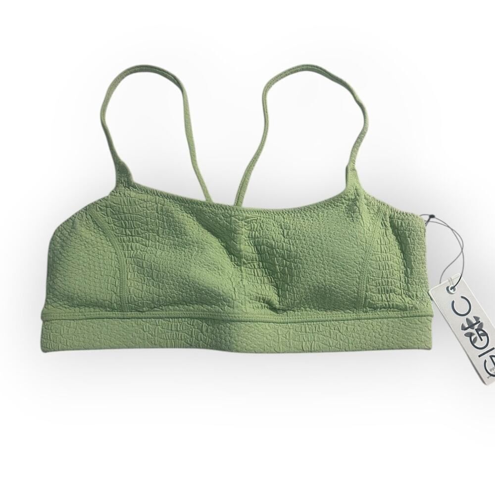 Brand New Gigi C Emery Sports Bra Women's Size Small Jade Green Bralette